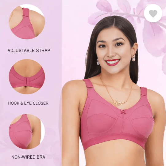 Women Full Coverage Non Padded Bra - Cintella