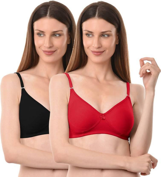 Pack of 2 Women Everyday Non Padded Bra - Cintella 