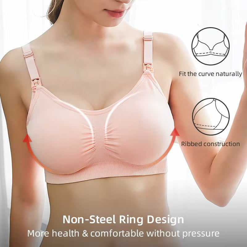 Nursing Bra (Removable Pads) Women Maternity/Nursing Lightly Padded Bra