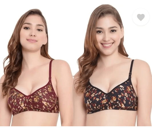 Pack of 2 Women Everyday Lightly Padded Bra - Cintella 