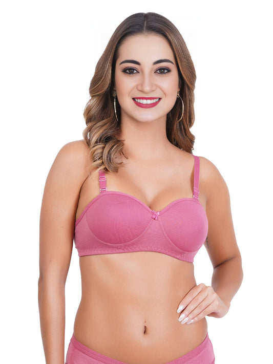 Cintella Padded Half Cup Bra for Women - Cintella 