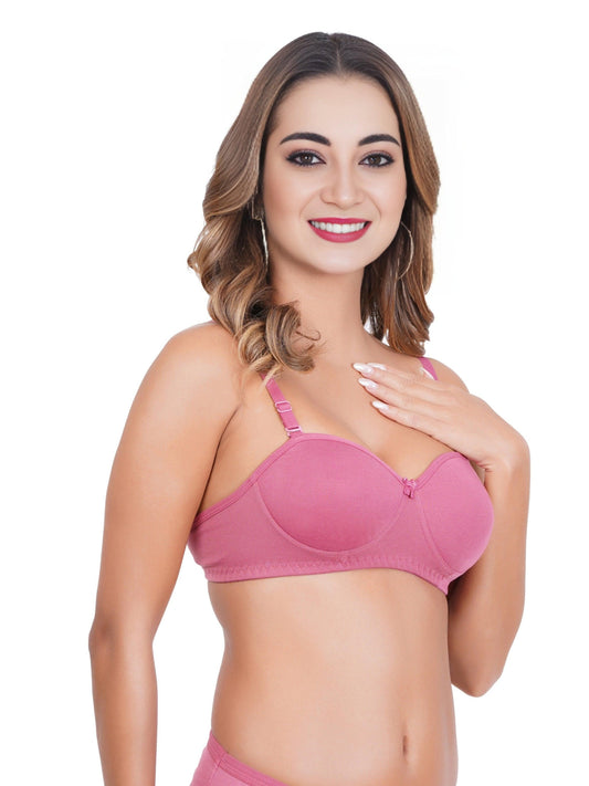 Cintella Padded Half Cup Bra for Women - Cintella 